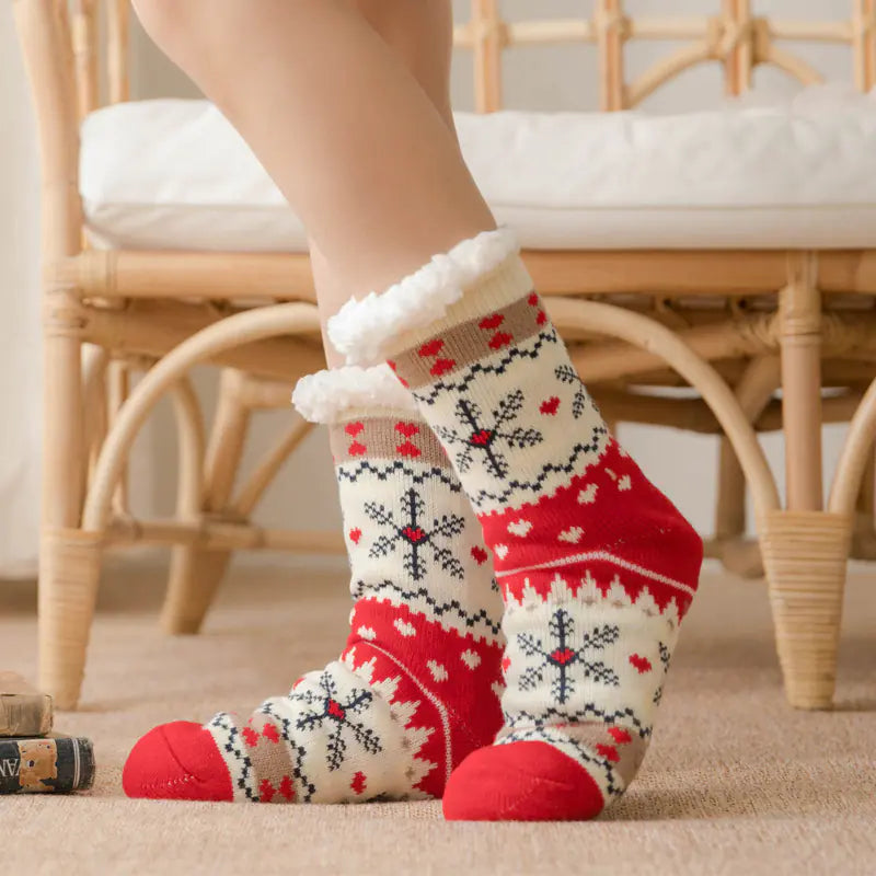 Chaussettes en Polaire de Noël MALIYAH