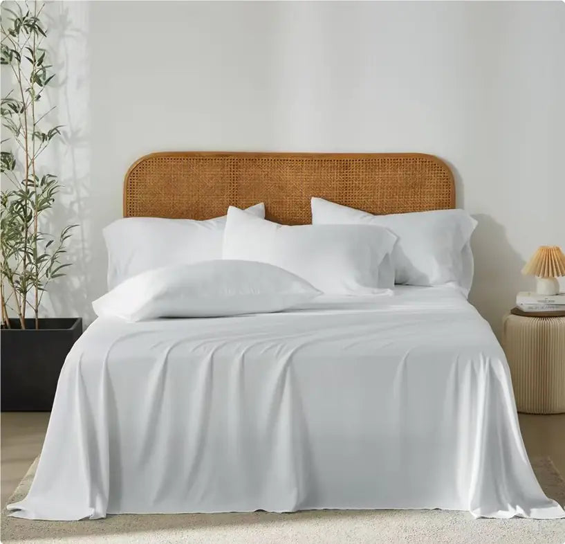 Kit Housse de Couette, Drap et Taies d'Oreiller en Fibre de Bambou MALIYAH