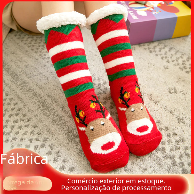 Chaussettes en Polaire de Noël MALIYAH